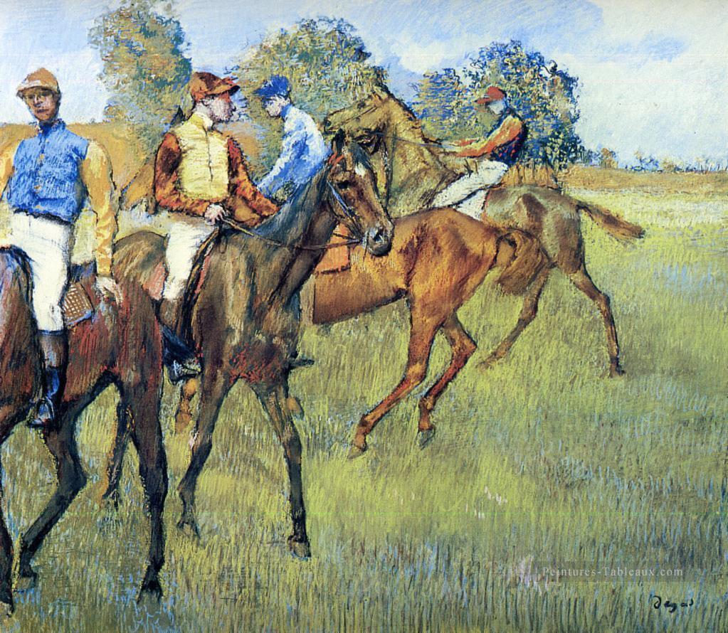 chevaux de course Edgar Degas Peintures à l'huile